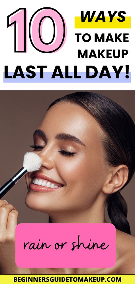 We’ve all been there – you spend an hour or more carefully applying your makeup, and within a few hours, it starts to fade away. The result is frustrating, especially when you have a busy day ahead of you. If you’re someone who wants their makeup to last all day, you’re in the right place! Whether you have oily skin, dry skin, or combination skin, this has got you covered! Makeup That Stays On All Day, How To Start Wearing Makeup, Makeup That Lasts All Day, How To Get Your Makeup To Stay All Day, How To Make Your Makeup Stay On All Day, How To Get Makeup To Last All Day, How To Keep Makeup On All Day, All Day Makeup Tips, How To Make Your Makeup Last All Day