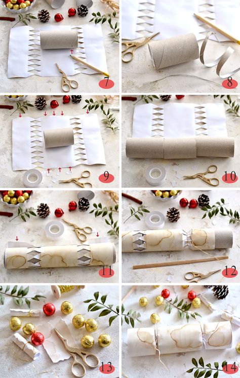 Nutcracker Christmas Crackers, Homemade Christmas Crackers Ideas, Christmas Table Crackers, Diy Crackers Christmas Fillers, Homemade Christmas Crackers Diy, Diy Bon Bons Christmas Crackers, How To Make A Christmas Cracker, Christmas Bon Bons Diy, Make Your Own Christmas Crackers