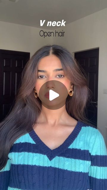 Laiba Rehman on Instagram: "Trying Hairstyle neckline guide! Comment down your favourite one♡ Hoodie***" V Neck Hairstyles Guide, Hair Styles For Different Necklines, Hairstyle With Hoodie, Hairstyle For Hoodie, V Neck Hairstyles, Hairstyles For Hoodies, Neckline Hairstyles Guide, Box Braids On Natural Hair, Hoodie Hairstyles