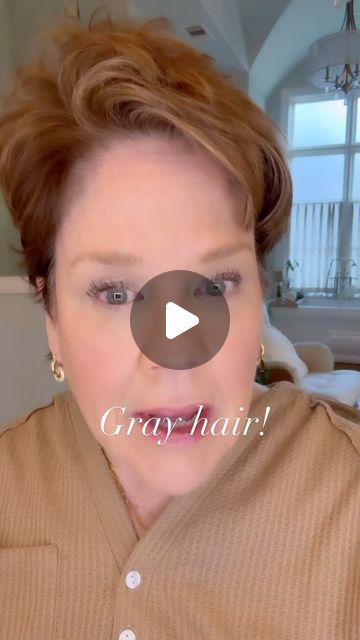 Tina Schaible on Instagram: "Right?? Just one day! Poof…gray hair! 🙄 I love this crayon thing to cover my grays.  It’s easy and it works…til I get my hair colored. 

👩🏻‍🦳Comment SHOP to have the link sent to your DMs 👩🏻‍🦳" Tina Schaible, Gray Hair, My Hair, I Got This, Crayon, One Day, Love This, It Works, Hair Color