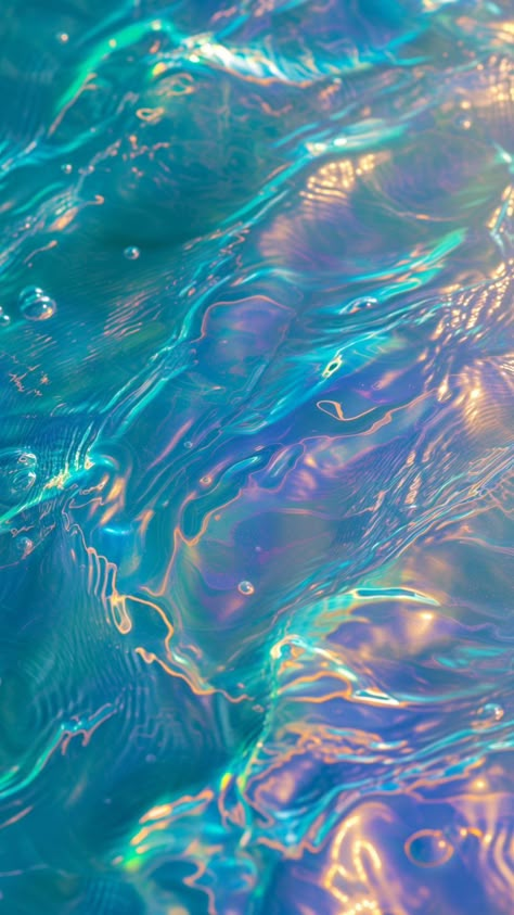 Aesthetic Water Photos, Opalescent Aesthetic, Iphone Wallpaper Aesthetic Background, Opal Aesthetic Wallpaper, May Background Wallpapers, My Color Aesthetic, Water Background Aesthetic, Colorful Backgrounds Aesthetic, Pop Aesthetic Wallpaper