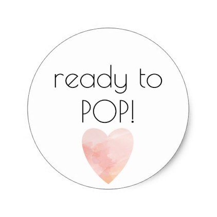 Ready to Pop Black and white with Pink Heart Favor Classic Round Sticker Ready To Pop Stickers, Heart Favors, Baby Favors, Pop Stickers, Ready To Pop, Pink Baby Shower, Shower Favors, Baby Shower Favors, Round Stickers