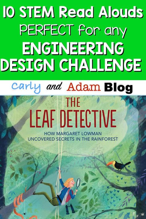 STEM activities are fun and engaging, but STEM learning is even better when it’s connected to a great children’s book. This post will share Carly and Adam's top 10 read alouds for any elementary classroom with a few STEM and Maker activities perfect for any engineering design challenge. Click to read more! First Grade Steam Activities, Stem Books For Elementary, Ela Stem Activities Elementary, Stem Activities Elementary With Books, Picture Book Stem Activities, Engineering Activities For Elementary, Fun Stem Activities Elementary, Steam Lessons Elementary, Steam Elementary