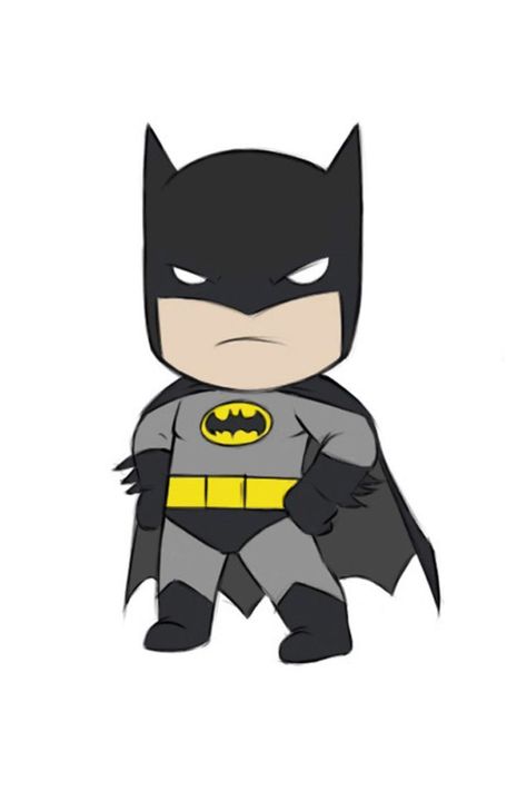 Easy Batman Drawing Baby Batman Cartoon Drawing, Batman Drawing Easy, Cartoon Drawing Images, Batman Face Paint, Super Easy Drawings, Batman Painting, Cute Batman, Batman Coloring Pages, Batman Cartoon