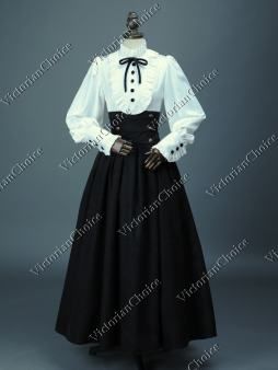 Victorian Dresses Historically Inspired Clothing Gothic Fashion Victorian, Walking Skirt, Victorian Blouse, Frock For Women, Victorian Costume, Old Fashion Dresses, Theatre Costumes, Vintage Lady, Gothic Steampunk