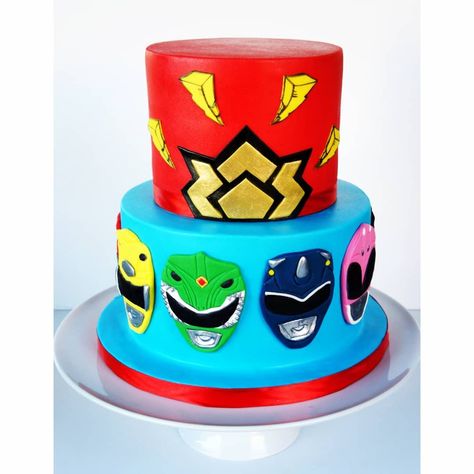 Power Rangers Cakes For Boys, Power Rangers Birthday Cake, Cosmic Fury, Festa Power Rangers, Power Ranger Cake, Power Ranger Birthday Party, Power Ranger Birthday, Galaxy Cake, Power Rangers Dino