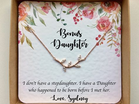 Babysitter Gifts, Daughter Wedding Gifts, Bonus Mom Gifts, Daughter In Law Gifts, Mother Daughter Necklace, Love For Her, Step Mom Gifts, Mother Daughter Gifts, Step Daughter