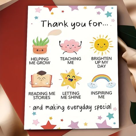 Faster shipping. Better service Teacher Appreciation Thank You Cards, Diy Thank You Gifts For Teachers, Thank You Gift Teacher, Thank You For, Teacher Birthday Card From Students, Thank You For Helping Me Grow Teacher, Goodbye Cards For Teachers, Teacher Appreciation Cards From Kids, Teacher Drawing Ideas