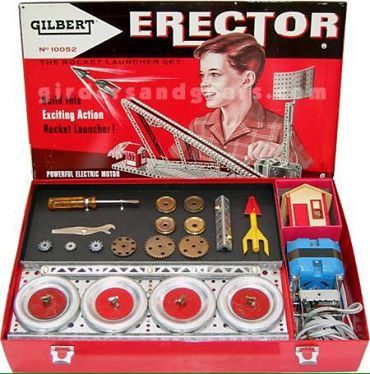 Loved this Vintage Toys 1960s, Atomic Space Age, Erector Set, 1960s Toys, Rocket Launcher, Construction Toy, Design Technology, Construction Toys, Older Brother