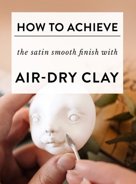 Sculpting Tutorials, Clay Crafts For Kids, Homemade Clay, Doll Making Tutorials, Diy Air Dry Clay, Crafts For Teens To Make, Air Dry Clay Projects, Clay Crafts Air Dry, Polymer Clay Dolls