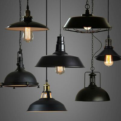 Industrial Loft Warehouse Barn Pendant Lamp Indoor Hanging Ceiling Light Fixture | eBay Loft Warehouse, Diy Industrial Lighting, Blitz Design, Industri Modern, Lustre Industrial, Hanging Ceiling Light, Diy Lampe, Industrial Ceiling Lights, Lighting Pendant