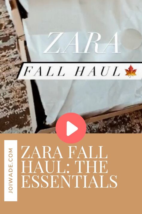 Here’s my Zara Haul for the Fall season. Zara Haul, Zara Fall, Fall Season, The Fall, Zara, Lifestyle