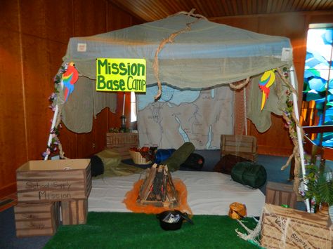 Base Camp for Mission Collection Jungle Safari VBS 2014 Camp Out Vbs, Everest Vbs 2015, Everest Vbs, Camp Vbs, Lifeway Vbs, Vacation Bible School Themes, Vbs Themes, Bible School Crafts, Vbs Crafts