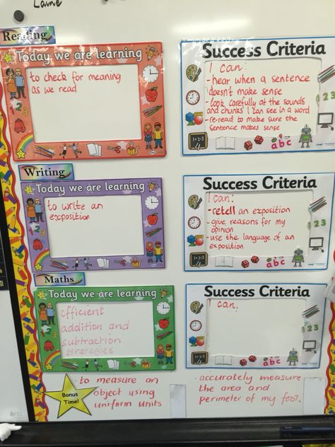 Learning Intention and Success Criteria boxes                                                                                                                                                     More Learning Intentions, Visible Learning, Learning Targets, School Success, Classroom Organisation, Instructional Coaching, Visual Learning, Learning Goals, Formative Assessment