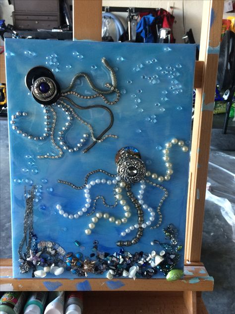 Painting On Canvas For Beginners, Canvas For Beginners, Wine Glass Art, Glass Art Projects, Vintage Jewelry Crafts, Beach Glass Art, Tanah Liat, Accessory Jewelry, Painting Ideas On Canvas