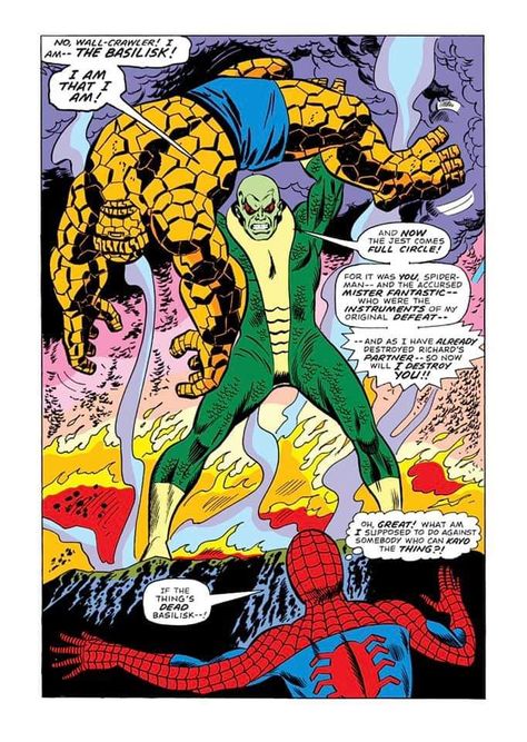 Basilisk Art, Sal Buscema, Comic Book Panels, Comic Book Pages, Man Art, Marvel Comic Universe, This City, Male Art, The Thing