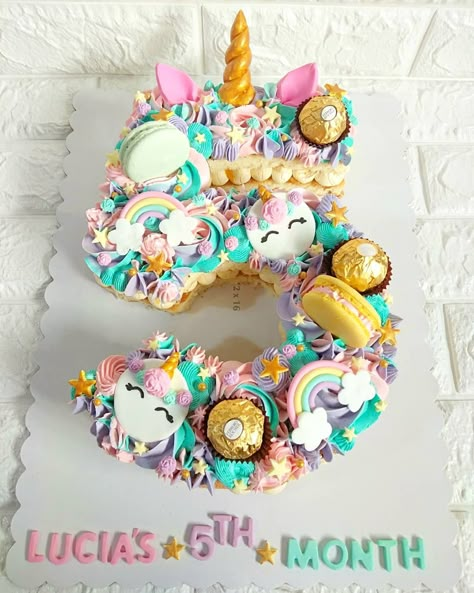 ✨🦄Unicorn Theme Number Cake🦄✨ cake siz Unicorn Birthday Cake, Savory Cakes, Salty Cake, Unicorn Cupcakes, Number Cake, Cake Sizes, Unicorn Theme, Number Cakes, Unicorn Cake