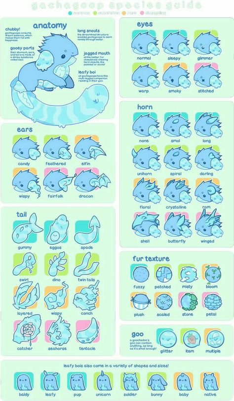 Species Guide, Closed Species, Drawing Ideas List, Draw Cartoon, Výtvarné Reference, Creative Drawing Prompts, Cute Fantasy Creatures, Creature Drawings, Fantasy Creatures Art