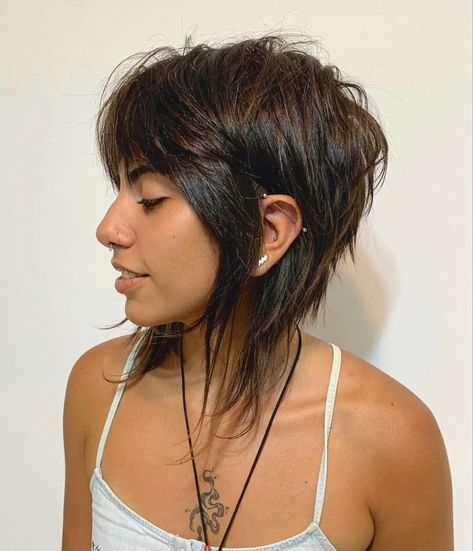 Punky Hair, Short Hair Color Ideas, Rocker Hair, Short Shaggy Haircuts, Short Shag Haircuts, Messy Short Hair, Hair Techniques, Long Layered Haircuts, Shag Haircut