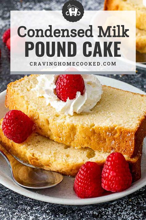 This buttery, moist, and absolutely scrumptious Condensed Milk Pound Cake is made with just 6 ingredients, easy to make and perfect anytime. #poundcake #condensedmilk #recipe #cake Sweetened Condensed Milk Desserts, Condensed Milk Pound Cake, Recipes Using Condensed Milk, Condensed Milk Recipes Desserts, Cake Flour Recipe, Condensed Milk Desserts, Milk Recipes Dessert, Swans Down Cake Flour, Sweetened Condensed Milk Recipes