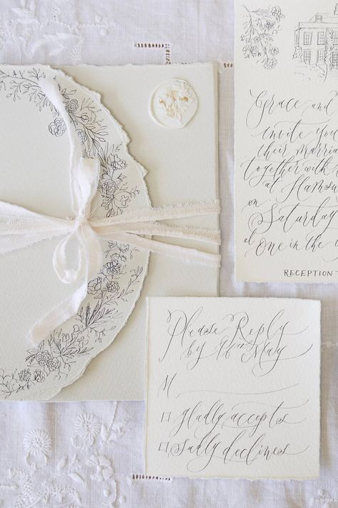 Elegant calligraphy invitations for weddings Wedding Calligraphy Invitations, Wedding Stationary Design, English Country Wedding, Wedding Menus Design, Calligraphy Invitation, Wedding Invitation Trends, Minimalist Invitation, Online Invitation, Table Name Cards