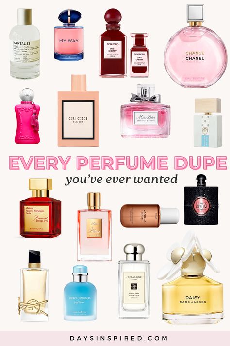 Picture this: you, smelling like a million bucks, without spending it! We’ve sniffed out the best affordable alternatives to all of your favorite perfumes in one guide. From the sweet vibes of Baccarat Rouge 540 to the floral feels of Gucci Bloom, we’ve got you covered with vetted & budget friendly dupes. So, let’s get in to all the best the perfume dupes! Best Perfumes At Ross, Perfumes On A Budget, Smell Good On A Budget, Budget Friendly Perfumes For Women, Dime Perfume Comparison, Best Walmart Perfume, Best Amazon Perfume, Affordable Fragrances For Women, Best Woman Perfumes