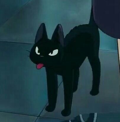 studio ghibli kikis delivery service jiji profile picture icon pfp aesthetic anime movie film cute cat animated Kiki's Delivery Service Cat, Kiki Cat, Service Cat, Art Studio Ghibli, Black Cat Anime, Personajes Studio Ghibli, Studio Ghibli Characters, Gato Anime, Ghibli Artwork