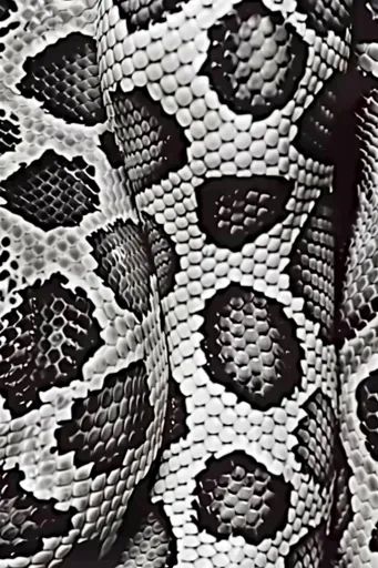 ↑↑↑ Larger size on website 🔸 The image shows a close-up of a snake's skin, rendered in black and white. The scales are hexagonal  🔸 From Midjourney AI Image Snake Scales, Snake Patterns, Light And Dark, Dots Pattern, Scales, Snake Skin, Light In The Dark, The Beauty, Close Up