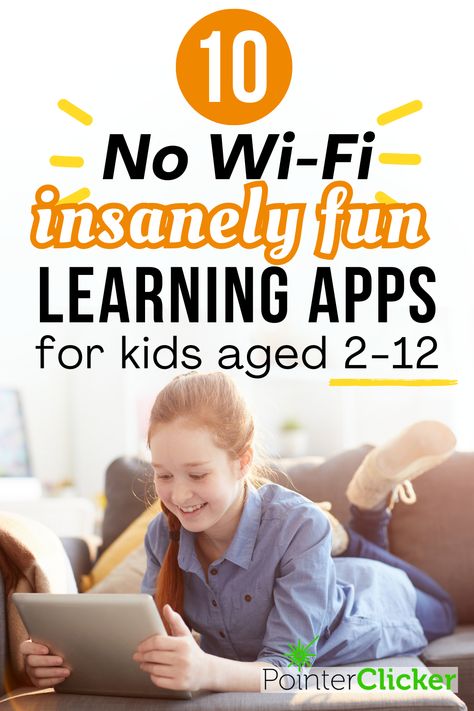 10 no-wifi insanely fun learning apps for kids aged 2 to 12 Best Learning Apps For Kids, Best Ipad Apps For Kids, Free Learning Apps For Kids, Free Educational Apps For Kids, Kids Learning App, Learning Apps For Kids, Homeschool Goals, Starting Preschool, Best Learning Apps