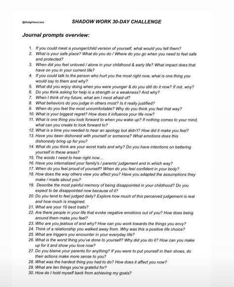 30 Days Shadow Work, Journal Prompts For Leveling Up, Long Journal Prompts, Shadow Work Journal Prompts Morning, Shadow Work Journal Prompts Printable, October Shadow Work Journal Prompts, Marriage Shadow Work, Journal Prompts For New Relationships, Journal Prompt Breakup