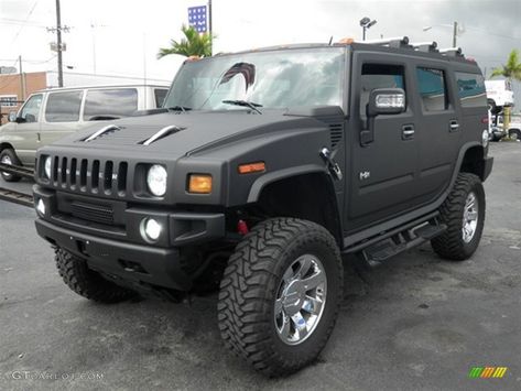 matte black hummer ❄️ Hummer H2 Custom, Black Hummer, Hammer Car, Custom Jeep Wrangler, Hummer H1, Hummer H3, Custom Jeep, Hummer H2, Suv Trucks