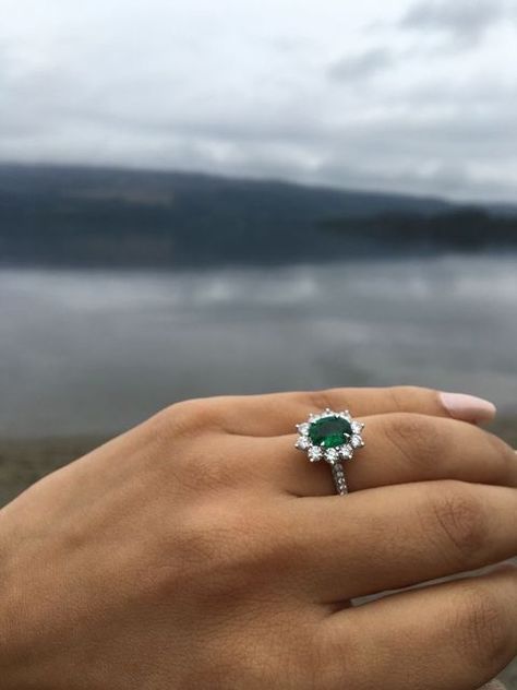 brunetteinspo | VSCO Emerald Engagement Ring Sapphire, Kate Middleton Ring Engagement, Classic Engagement Ring Emerald, Emerald And Opal Engagement Ring, Emerald Vintage Ring, Classic Emerald Ring, Emerald Stone Engagement Ring, Kate Engagement Ring, Emerald Gemstone Engagement Ring