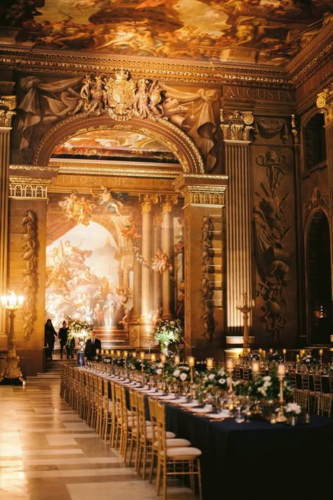 Old Royal Naval College, Old Fashioned Wedding, Elegant Black Tie, Wedding Church Decor, College Wedding, Suzanne Neville, London Wedding Venues, Church Wedding Decorations, London Venues