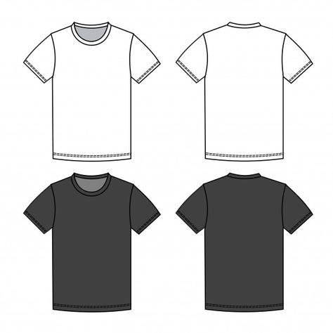 Men t shirt fashion flat sketch template | Premium Vector #Freepik #vector #fashion #t-shirt #shirt #clothes Tshirt Flat Sketch, T Shirt Flat Sketch, Tshirt Sketch, Clothes Template, Flat Sketch Template, T Shirt Sketch, T Shirt Vector, Fashion Flat Sketch, Fashion Sketch Template