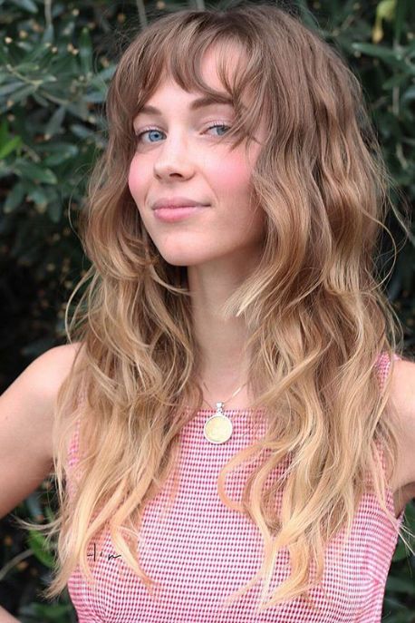 14 Must-Try Hairstyles for Long Curly Hair Blonde Ombre Hair, Long Shag Hairstyles, Long Shag Haircut, Long Shag, Thick Hair Cuts, Ombre Hair Blonde, Fabulous Hair, Shag Hairstyles, Ombré Hair