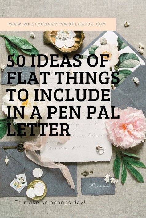 You don't know what else to send your pen pal exept the letter? I have a list of flat things. Have a look! Pen Pal Art Ideas, Cute Things To Include In A Letter, Pen Pals For Kids, Things To Send To Penpal, Fun Pen Pal Ideas, Pen Pal Prompts, Things To Send In A Letter, Pen Palling Aesthetic, Pen Pal Ideas For Adults