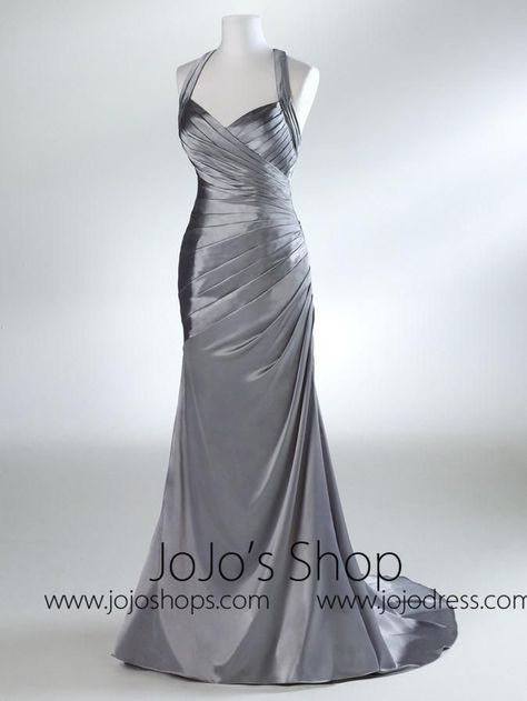 Silver Formal Dress Long, Brides Mate Dress, Silver Wedding Gowns, Silver Formal Dress, Grooms Mother, Petite Gowns, Silver Formal Dresses, Formal Dress Long, Egyptian Dress