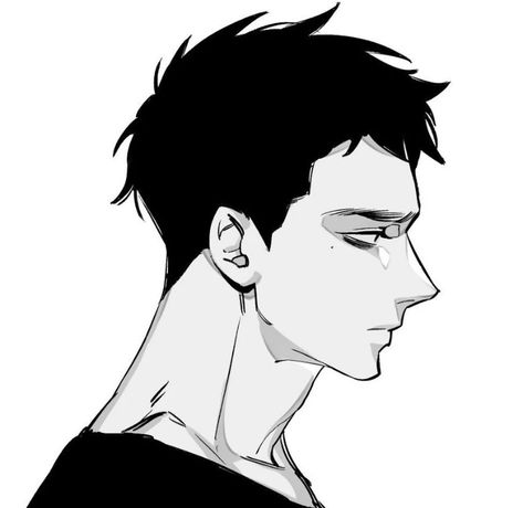 Manga Hair Reference Male, Curly Chibi Hair, Short Male Hair Drawing, Black Hairstyles Men Drawing, Messy Hair Reference, Short Black Hair Male, Black Haired Oc Male, Short Hair Drawing Reference Male, Hair Reference Short