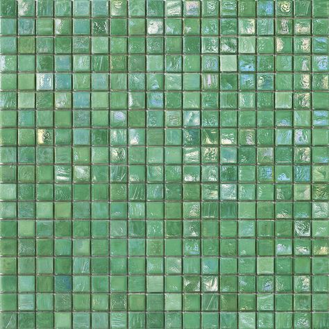 Quick sample 24-48h • Glossy • Wall & floor Green Mosaic Tiles, Iridescent Glass Tiles, Glass Pool Tile, Green Mosaic, Výtvarné Reference, Tile Stores, Mosaic Flooring, Pool Tile, Glass Mosaic Tiles