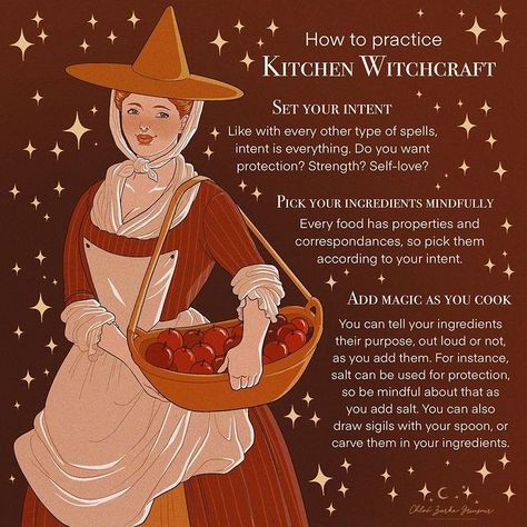 Witchcraft Kitchen, Kitchen Witchcraft, Types Of Witchcraft, Cottage Witch, Making Bread, Moon Witch, Witch Spell Book, Sigil Magic, Witch Academia