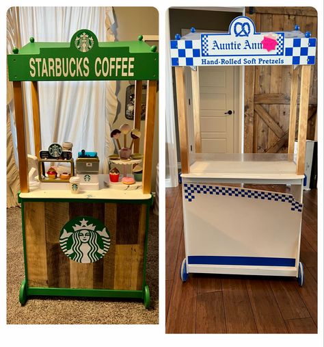 Starbucks Dramatic Play, Sensory Playroom, Princess Playhouse, Auntie Anne, Play Preschool, Diy Coffee Station, Coffee And Cake, Tiny Tree, Foster Baby