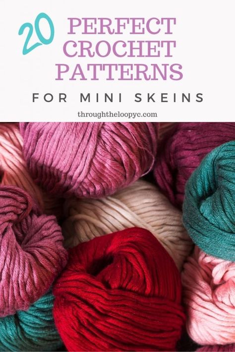 Perfect Crochet Patterns For Mini Skeins | Through The Loop Yarn Craft Table Runners Patterns, Mini Skein Projects, Crochet Table Runners, Free Heart Crochet Pattern, Crochet Lanyard, Yarn Crafts Crochet, Scrap Crochet, Handmade Tops, Octopus Crochet Pattern