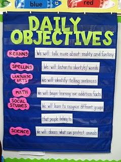 Informing students of what the "Daily Objectives" for the day is a great way to keep students on task, focused on learning, and involved. Daily Objectives, Learning Targets, Class Organization, I Can Statements, Classroom Organisation, Learning Goals, Teacher Organization, Creative Classroom, Learning Objectives