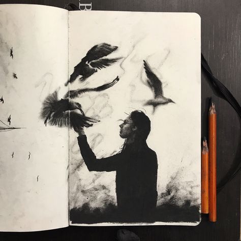 Charcoal on moleskine sketchbook. #moleskinesketchbook #moleskine #art #charcoal Charcoal Sketchbook, Moleskine Sketchbook, Moleskine Art, Art Charcoal, Charcoal Art, Charcoal Drawing, Moleskine, Art Sketchbook, Sketch Book