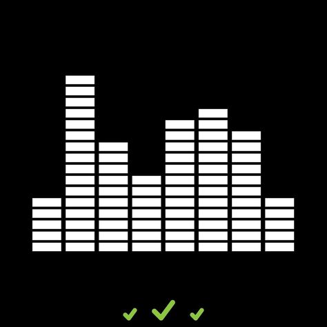 Music equalizer it is white icon . Music Equalizer, Mobile Screen, Equalizer, Vector Art, Clip Art, Screen, Music, White