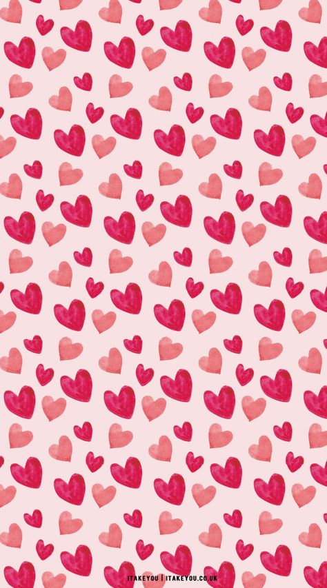 Watercolor Hearts Wallpaper, Heart Background Wallpapers, Heart Pink Wallpaper, Valentines Phone Wallpaper, Wallpaper Cinta, Anna Lazarević, Heart Phone Wallpaper, Living Room Wall Shelves, Wallpaper Corazones