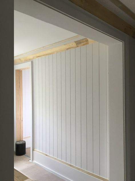 V-Groove Walls with S4S - WindsorONE Panelling Diy, Craftsman Trim Interior, Tounge And Groove, Colonial Living Room, Beadboard Bathroom, Tongue And Groove Walls, Beadboard Wainscoting, Tongue And Groove Panelling, Shiplap Accent Wall