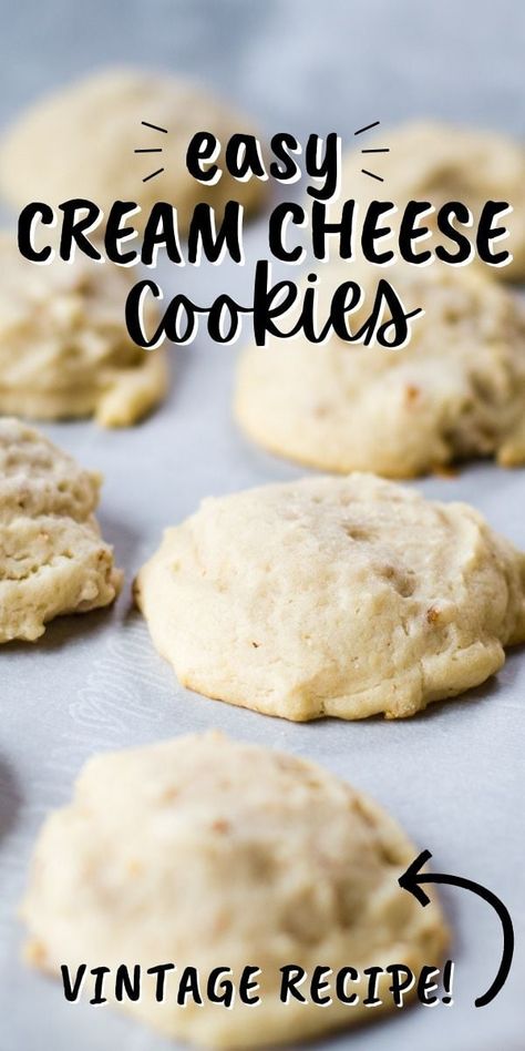 Recipes Using Cream Cheese, Cream Cheese Cookie Recipe, Flavored Cream Cheeses, Cream Cheese Sugar Cookies, Homemade Cream Cheese, Cream Cheese Desserts, Cream Cheese Muffins, Walnut Cookies, Cream Cheese Cookies