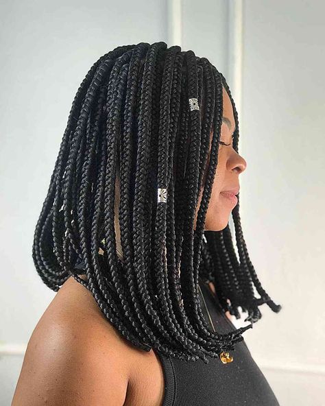 Kids Box Braids, Medium Box Braids, Jumbo Box Braids, Bob Braids, Hairstyle Tutorials, Small Braids, Short Braids, Box Braids Styling, Medium Long Hair