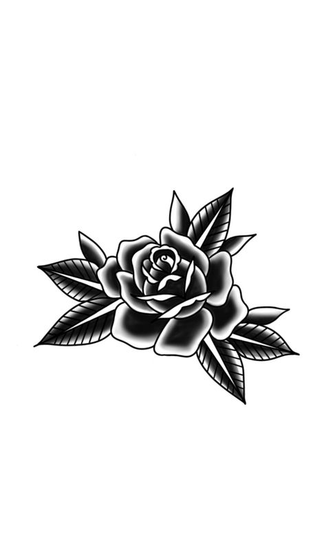 Black Rose Tattoo Coverup, Black And White Rose Tattoo, 3d Rose Tattoo, Rose Tattoo Cover Up, Traditional Tattoo Black And White, Dark Roses Tattoo, Rose Tattoo On Back, Old School Rose, White Rose Tattoos